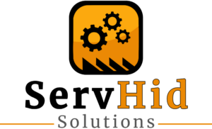Logotipo de ServHid Solutions, empresa especializada en mantenimiento de bombas de concreto