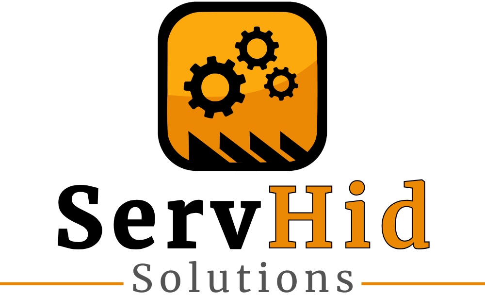 Logotipo de ServHid Solutions, empresa especializada en mantenimiento de bombas de concreto